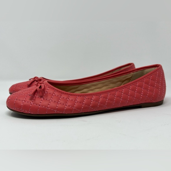 MR. Cat Brazilian Women’s Matelassê Ballet Flat Coral Pink Shoes Slip On Sz 9/39 - Picture 5 of 8